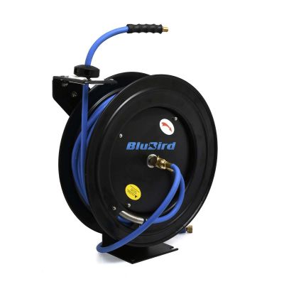 BLBBBR1250 image(0) - BluBird 1/2" x 50 Retractable Air Hose Reel - Black