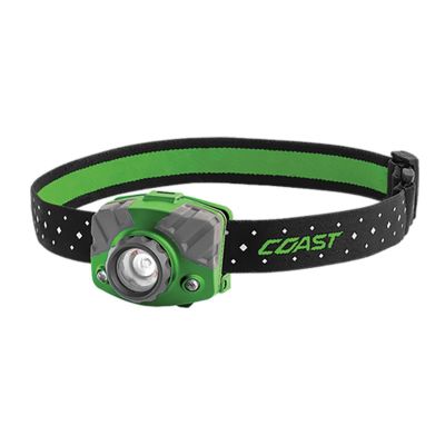 COS20619 image(1) - COAST Products FL75R 1000 Lumen Rechargable 168M Pure Beam Focusing Headlamp in Box - Green