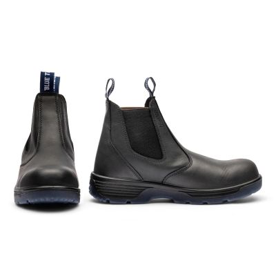 RDBBTCST9 image(0) - Redback Boots USA Blue Tongue Station 6-inch Black Slip On Composite Toe, Puncture Resistant (9US)