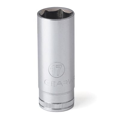 KDT80399 image(0) - GearWrench 3/8 Inch Drive 6 Point Deep Metric Socket 17mm