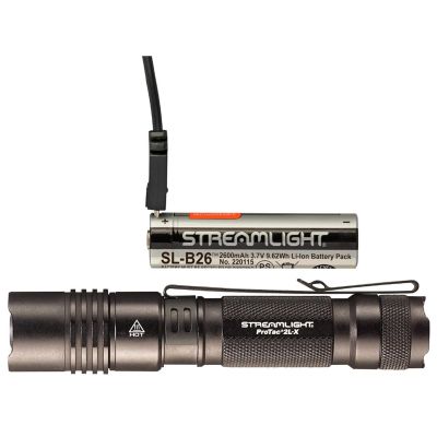 STL88083 image(0) - Streamlight ProTac 2L-X USB - Includes SL-B26 Battery Pack, USB Cord and Holster - Box - Black