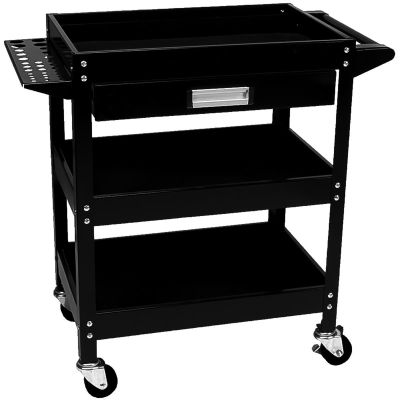 WLMW54006 image(0) - Wilmar Corp. / Performance Tool 3 Shelf Utility Cart w/Drawer