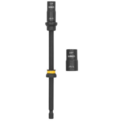 DWTDWADENDEXT-2 image(0) - DEWALT �&rdquo; & 5/16 Socket, 3/8 & 7/16 Socket, 6&rdquo; Extension