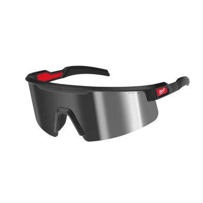 MLW48-73-2502 image(0) - Milwaukee Tool Wrap Around Safety Glasses - Mirrored Anti-Scratch Lenses