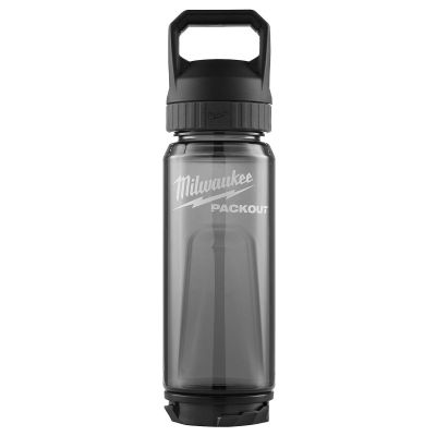 MLW48-22-8371B image(0) - Milwaukee Tool PACKOUT 25oz Bottle with Chug Lid - Black