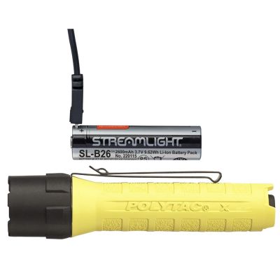 STL88611 image(0) - Streamlight PolyTac X USB - Includes SL-B26 Battery Pack - Clam - Yellow