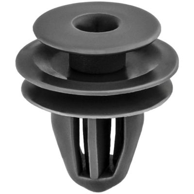 AVC19145 image(0) - AUVECO 19145 Triple Head Type 10 Front and Rear Door Trim Panel Retainer, 13 mm Dia Top Head, Nylon, Gray