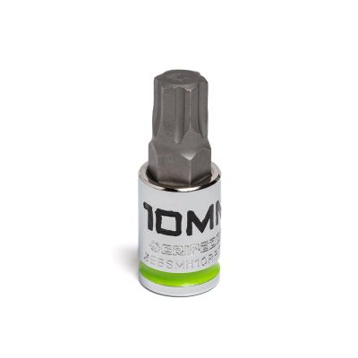 GETGEBSMH10RPT image(0) - Grip Edge Tools 10mm 3/8" Dr Short RPT Hex Bit Socket