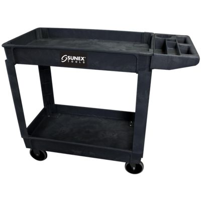 SUN8034 image(1) - SUNEX Compact Heavy Duty Utility Cart, Blac