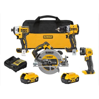 DWTDCK447P2 image(0) - DEWALT 20V Max Xr Brushless 4 Tool Combo Kit