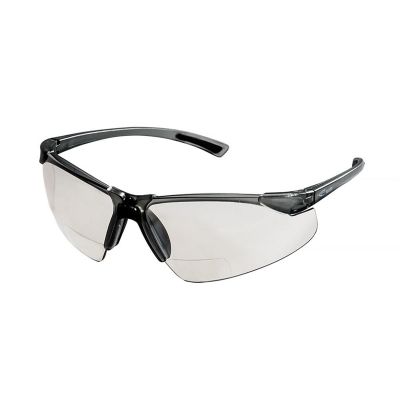 SRWS74204 image(0) - Sellstrom Safety Glasses - XM340RX Series - Clear Lens - Smoke/Smoke Frame - Hard Coated - 2.5 Magnification