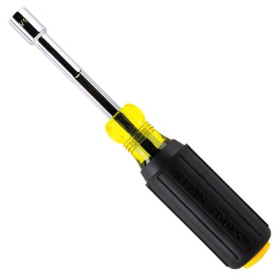 KLE65438MAG image(0) - Klein Tools Color-Coded Magnetic Hollow-Shaft Heavy-Duty Nut Driver, 3/8-Inch