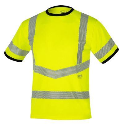 SRWV1059160U-XL image(0) - Pioneer Short Sleeve Safety T-Shirt - Men's - Color: Hi-Vis Yellow - ANSI/ISEA 107-2020 Class 3 Type R - Size: XL