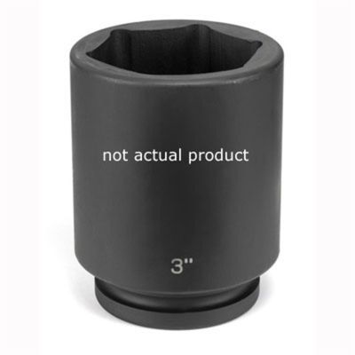 GRE4108D image(0) - Grey Pneumatic 1" Drive x 3-3/8" Deep Socket