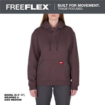 MLWF251P-L image(0) - Milwaukee Tool Women's FREEFLEX Pullover Hoodie- Purple - L