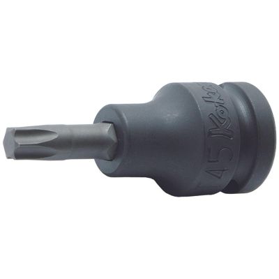 KKN14025-60-T55 image(0) - Ko-ken USA 14025.60-T55 1/2 Sq. Dr. Bit Socket TORX T55 Length 60mm