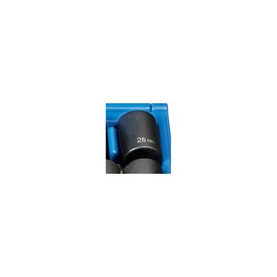 GRE2126M image(0) - Grey Pneumatic 1/2" Drive x 26mm Standard - 12 Point Socket