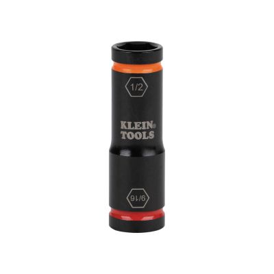 KLE66074 image(0) - Klein Tools Flip Impact Socket, 3/4 and 13/16-Inch