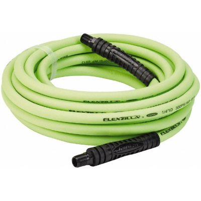 LEGHFZ1425YW2 image(0) - Legacy Manufacturing Flexzilla Air Hose, 1/4" x 25', 1/4" MNPT Fittings