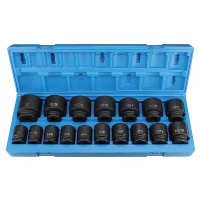 GRE8017 image(0) - Grey Pneumatic 3/4" Dr. 17 Piece Fractional Set 1"-2"