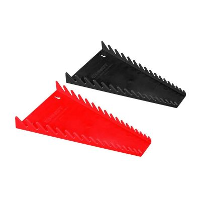 ERN8530 image(0) - Ernst Mfg. 16 Tool Forward Facing Wrench Tray  - 2 Pack - Red and Black