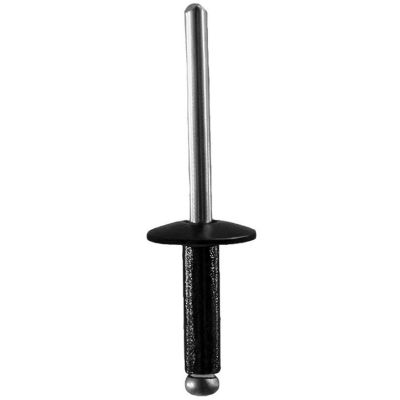 AVCAP14127 image(0) - AUVECO AP14127 Rivet, 3/16 in Dia x 3/8 to 1/2 in Grip Range, Aluminum Rivet/Mandrel, Black