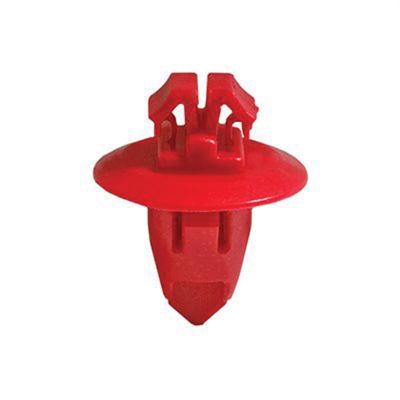 AVC20391 image(0) - AUVECO 20391 Fender Molding Clip, 17 mm Dia Head x 13 mm L Stem, Nylon, Red