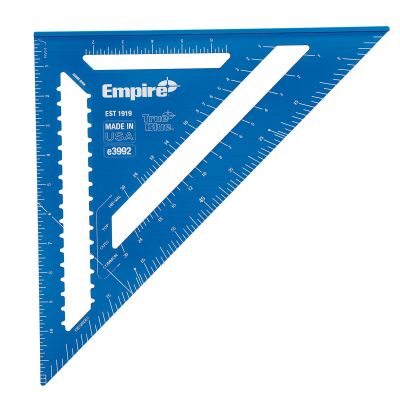 MLWE3992 image(0) - Milwaukee Tool 12 in. True Blue&reg; Laser Etched Rafter Square