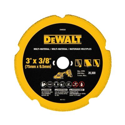 DWTDW8530 image(0) - DeWalt 3-in. (76mm) Diamond Multi-Material Blade