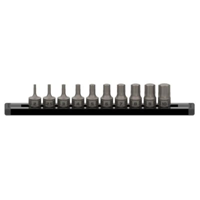 GETDDHAM10S image(0) - Grip Edge Tools 10-PC 1/4'' Dr Metric RPT Dual Action Driver set