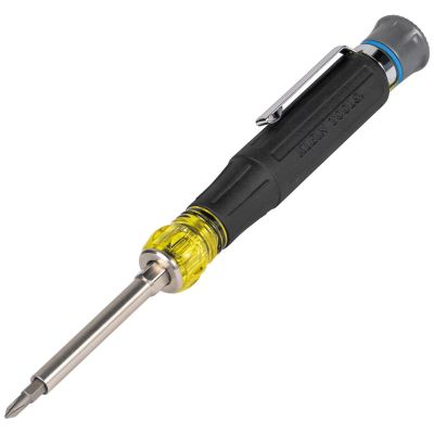 KLE32614 image(0) - Klein Tools Multi-Bit Electronics Pocket Screwdriver, 4-in-1, Ph, Sl Bits