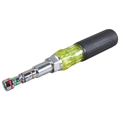 KLE32809MAG image(0) - Klein Tools 9-in-1 Pass Through SAE Multi-Nut Driver, Magnetic