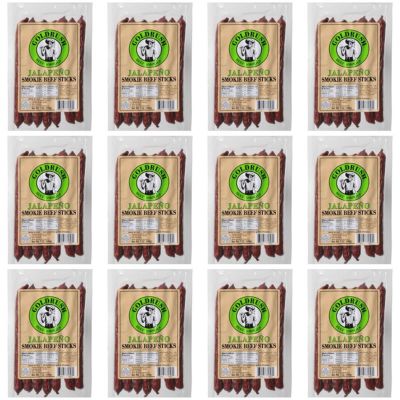 GRJ71897 image(0) - Gold Rush Jerky Jalapeno 7 oz. Beef Sticks - 12 Count (5.25 lbs.)