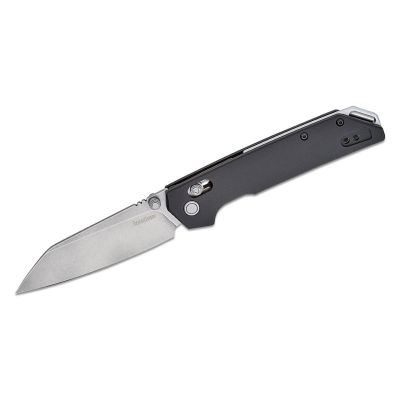 KER2038R image(0) - Kershaw Iridium Reverse Tanto Manual DuraLock Reverse Tanto Blade EDC Folding Pocket Knife - Black