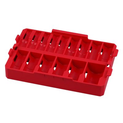 MLW49-66-6832 image(0) - Milwaukee Tool SHOCKWAVE Impact Duty Socket 1/2&rdquo; Dr 15PC SAE TRAY ONLY