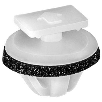 AVC21683 image(0) - AUVECO 21683 Rocker Molding and Exterior Trim Molding Clip with Sealer, Nylon, White