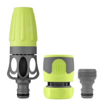 LEGHFZGAK01 image(0) - Legacy Manufacturing Flexzilla Garden Hose Nozzle Kit, 3-Piece, bulk, ZillaGreen