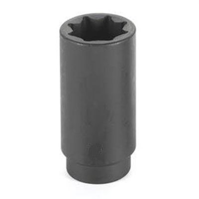 GRE2528SD image(0) - Grey Pneumatic 1/2" Drive x 7/8" Deep - 8 Point Socket