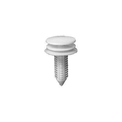 AVCAP16695 image(0) - AUVECO AP16695 Triple Head Type 9 Door Trim Panel Retainer, (18 mm Dia Top x 20 mm Dia Bottom) Head, Nylon, White
