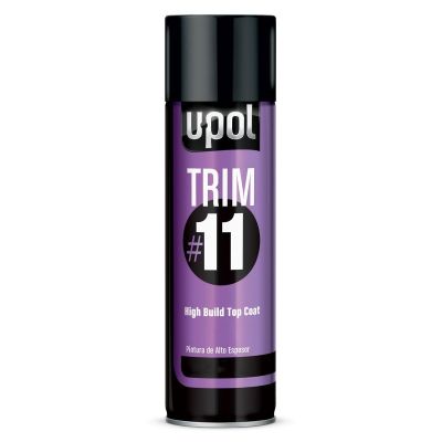 UPO0880 image(0) - U Pol Products Trim  Number 11 UP0880 High Build Top Coat, 450 mL Aerosol Can, Metallic Steel, 48.4 Square Foot Coverage