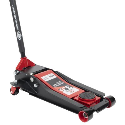 INT352HD image(0) - American Forge & Foundry Service Jack - 3.5 Ton Capacity - Lightning Lift - Short Chassis - 2 pc Handle - 3.75" Min H to 20.5" Max H - Heavy Duty
