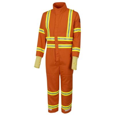 OBRGES6-CVL-ES-3XL image(0) - OBERON Coveralls - Gas Extraction - GES6 - With Escape Strap - Color: Orange - Size: 3XL