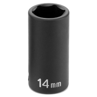 GRE1014MSD image(0) - Grey Pneumatic 3/8" Drive x 14mm Semi-Deep Socket