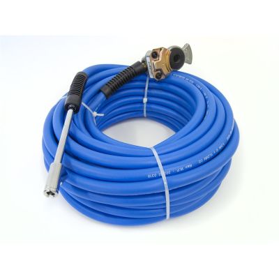 KEN26100 image(0) - Ken-tool Premium Reinforced Hybrid Air Hose - 100 Ft, 1/4" Brass Male Fitting, Max Pressure: 300 PSI, 3/8" I.D.