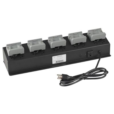 STL61469 image(0) - Streamlight 5-Unit Bank Charger - 120V AC - USB HAZ-LO Headlamp - Gray
