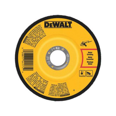DWTDW4545 image(0) - DEWALT 6" x 1/4" x 7/8" Metal & Stainless Grinding Wheel