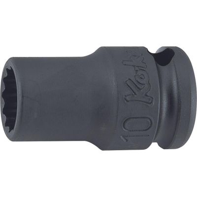 KKN13406M-15 image(0) - Ko-ken USA 13406M-15 3/8 Sq. Dr. Socket 15mm 12 point Length 32mm Thin walled