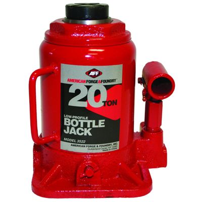 INT3522 image(0) - American Forge & Foundry Bottle Jack - 20 Ton Capacity - Low Profile - Manual - Heavy Duty