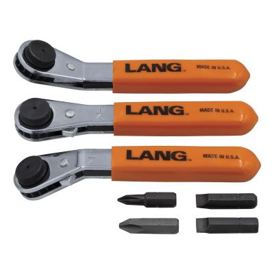 KAS5278 image(0) - Lang Tools (Kastar) 5278 - 7-PC. Ratcheting Screwdriver Bit Wrench Set