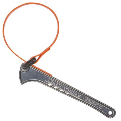 KLES12HB image(0) - Klein Tools Grip-It Strap Wrench, 1-1/2 to 5-Inch, 12-Inch Handle